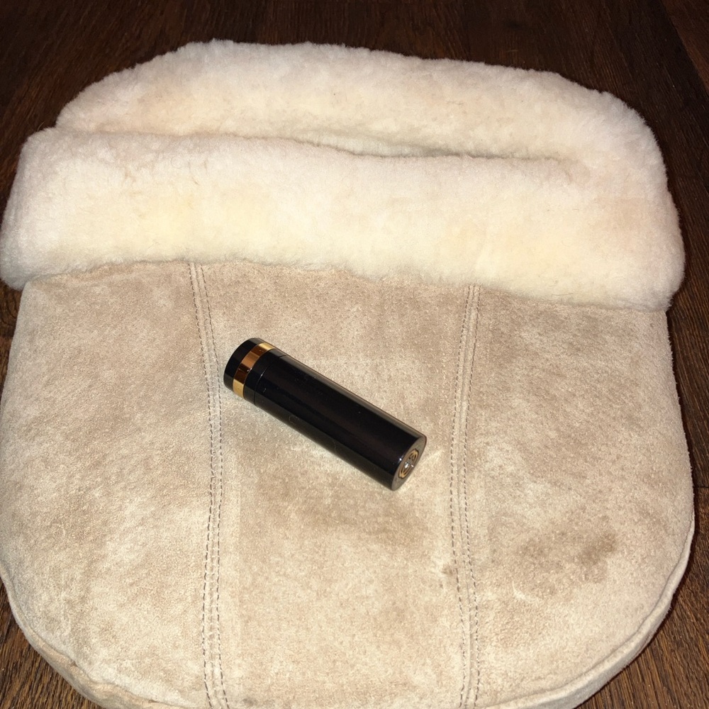 OLD FRIEND SLIPPER Unisex Sheepskin Suede Foot Warmer One Size Rare Vintage